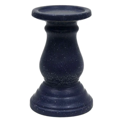 Tracey Boyd Navy Ceramic Pillar Holder