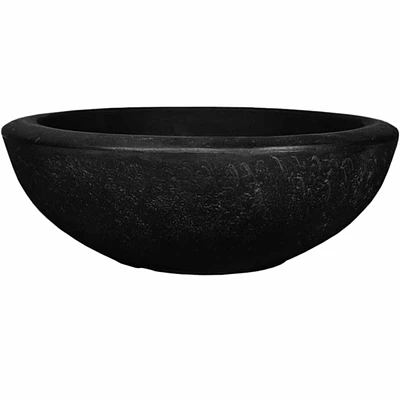 Black Lip Bowl Planter, 21"