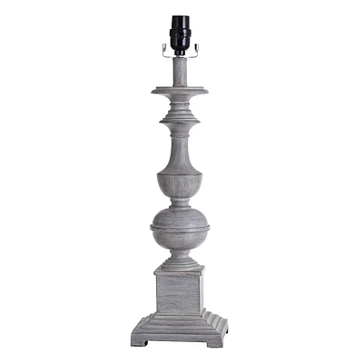 Grey Table Lamp Base, 22"