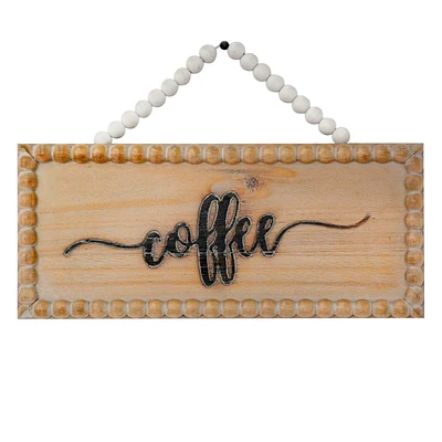 Coffee Wall Hanging Wall Sign, 15x9