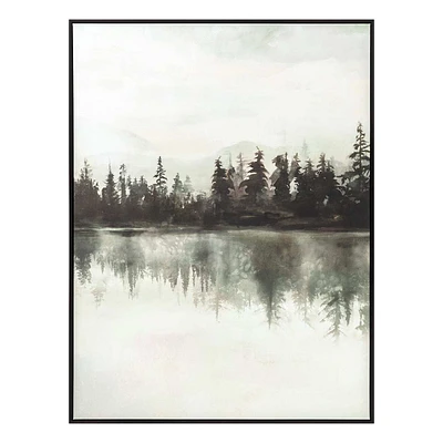 Forest Landscape Framed Canvas Wall Art, 30x40