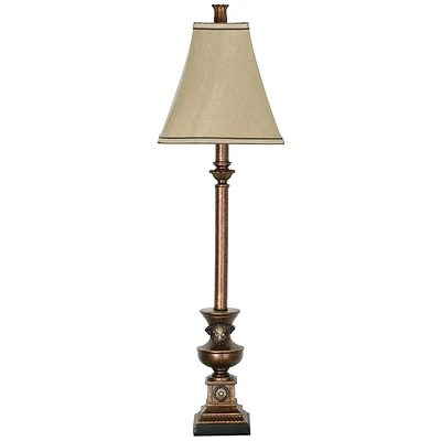 Copper Buffet Lamp, 25"