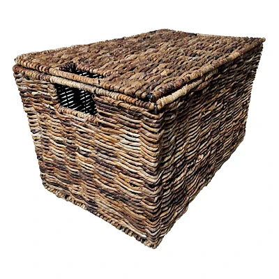 Brown Abaca Storage Trunk