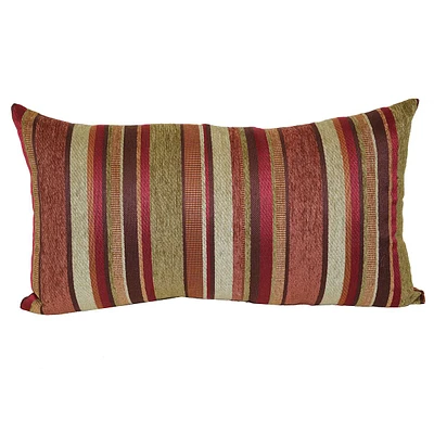 Carnival Striped Chenille Throw Pillow, 14x24