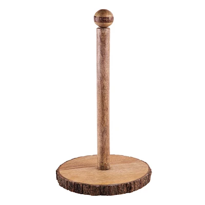 Bark Wood Paper Towel Holder