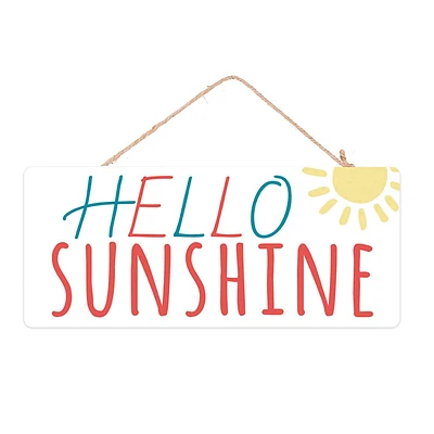 Hello Sunshine Metal Outdoor Wall Decor, 12"