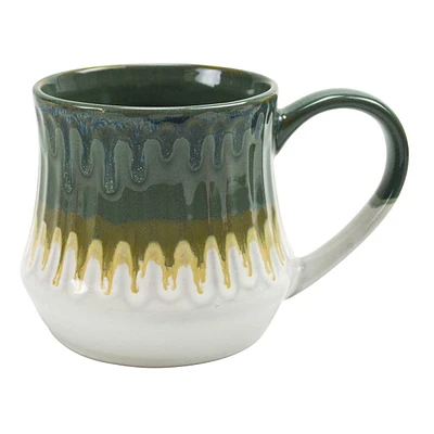 Green Reactive Glaze Mug, 24oz