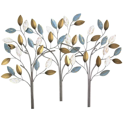 Three Stem Metal Tree Wall Art, 40x28