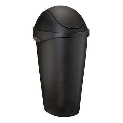 Black Swing-Top Trash Can, 12gal