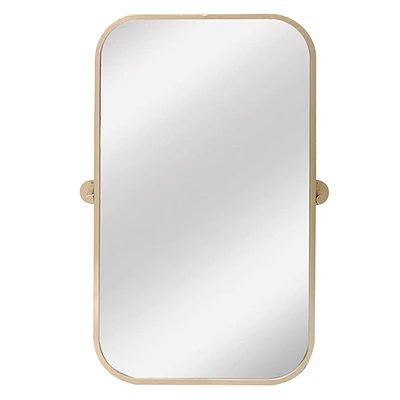 Studio Metal Gold Rectangle Wall Mirror, 24x34