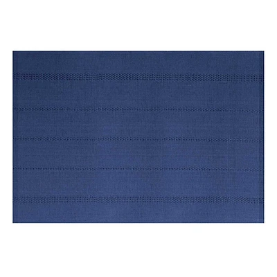 Mylar Navy Blue Woven Cotton Placemat