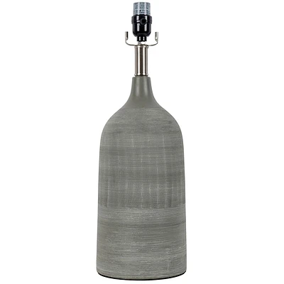 Gray Concrete Table Lamp Base, 20"