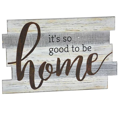 It's so Good To Be Home Wooden Wall Sign, 20x13