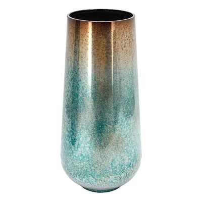 Ombre Metal Vase