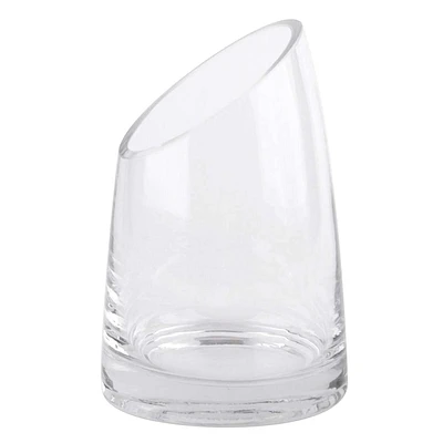 Clear Glass Candle Holder