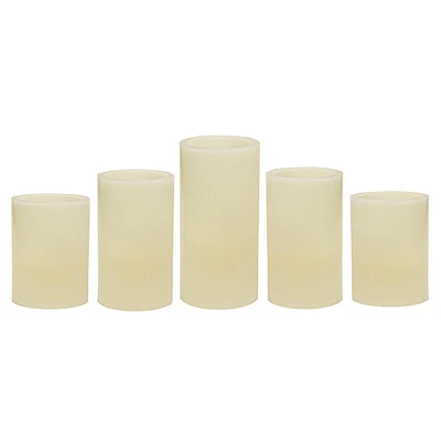 Pack LED Flameless Pillar Candles