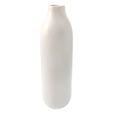 Matte White Ceramic Vase