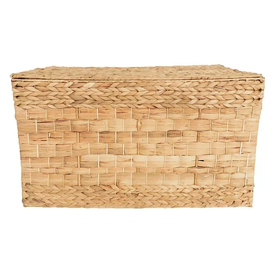 Water Hyacinth Storage Trunk with Flat Lid