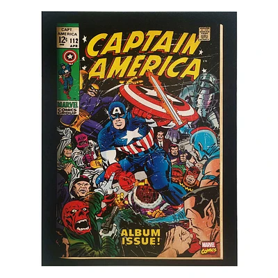 Framed Captain America Canvas Wall Art, 14x18