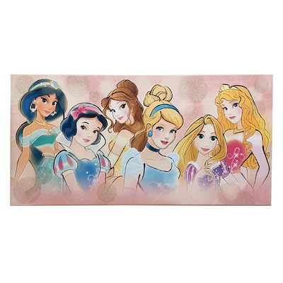 Disney Princess Glittered Canvas Wall Art, 12x24