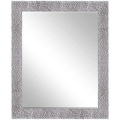 Mason White Rectangle Wall Mirror, 28x33