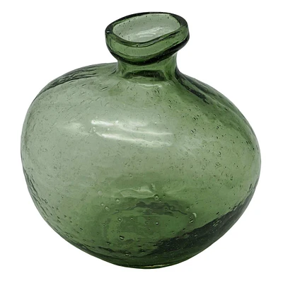 Green Glass Vase