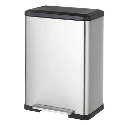 Wide Stainless Steel Recycle Bin, 50l