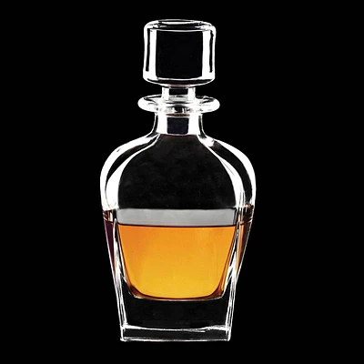 Whiskey Glass Decanter & Glass Stopper, 24oz