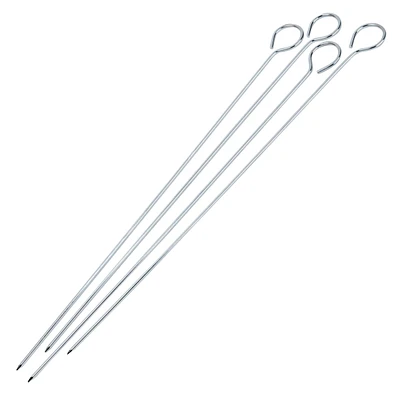 4-Pack Metal Meat Skewers, 12"