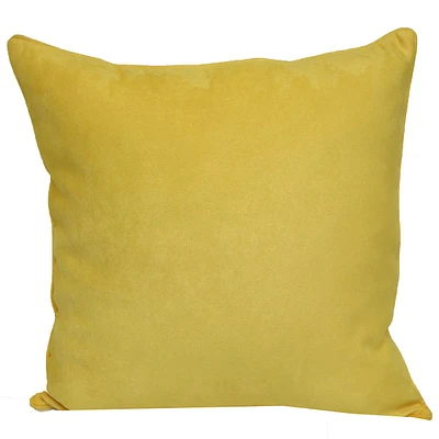 Faux Suede Throw Pillow