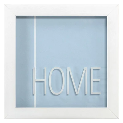 Blue Framed Home Sign, 8"