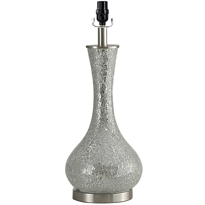 21in. Silver Mosaic Table Lamp