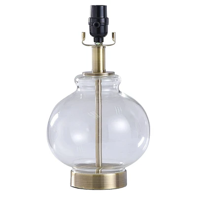 Providence Clear Glass Accent Lamp Base, 13"