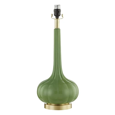 Green Scallop Bulb Table Lamp, 22"