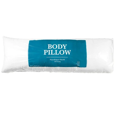 White Body Pillow, 19x54