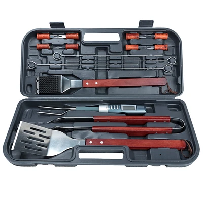 17-Piece Stainless Steel BBQ Tool Set