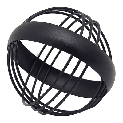 Black Metal Sphere, 6"