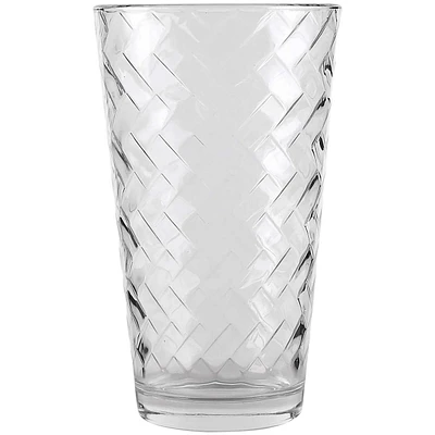 10-Piece Chevron Textured Glass Cooler Set, 15.75oz