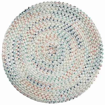 Boucle Round Placemat La Mer