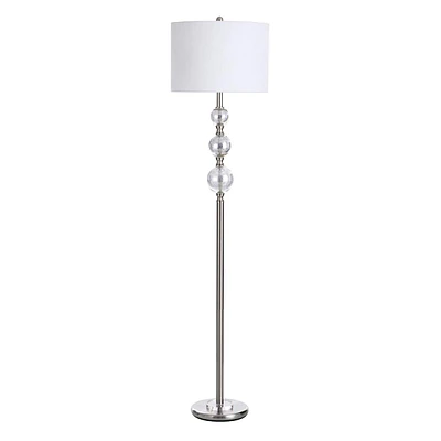 Silvery Mercury Glass Floor Lamp, 65"