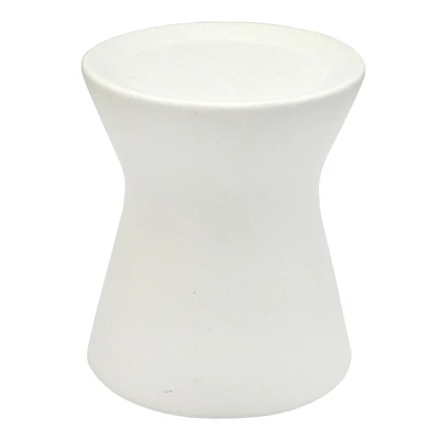 Tracey Boyd White Candle Holder, 4.5"