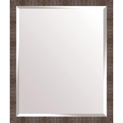 Metallic Rectangle Wall Mirror, 21x25