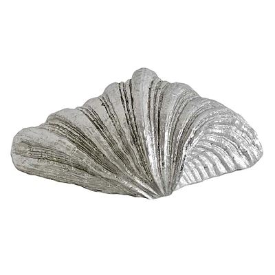 Grey Poly Sea Shell, 2.5"