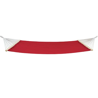 Red Hammock with Spreader Bars