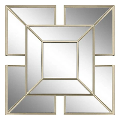 Gold Framed Accent Wall Mirror, 16x16