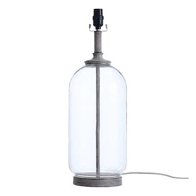 Clear Glass Table Lamp Base