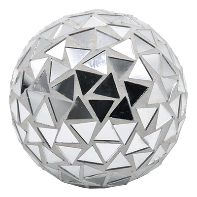 Triangular Mosaic Mirror Ball, 4"