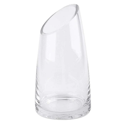 Clear Glass Candle Holder