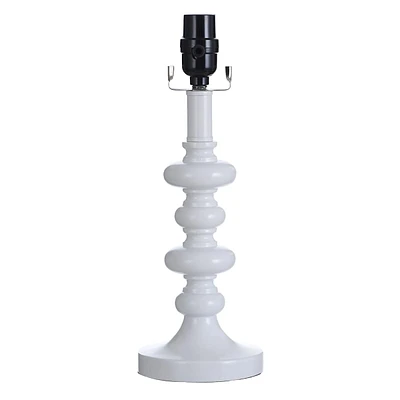 14in. Glossy White Accent Lamp