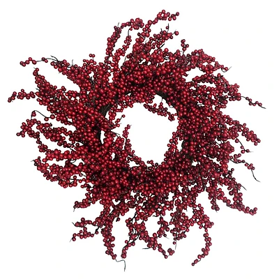 Red Berry Wreath, 24"